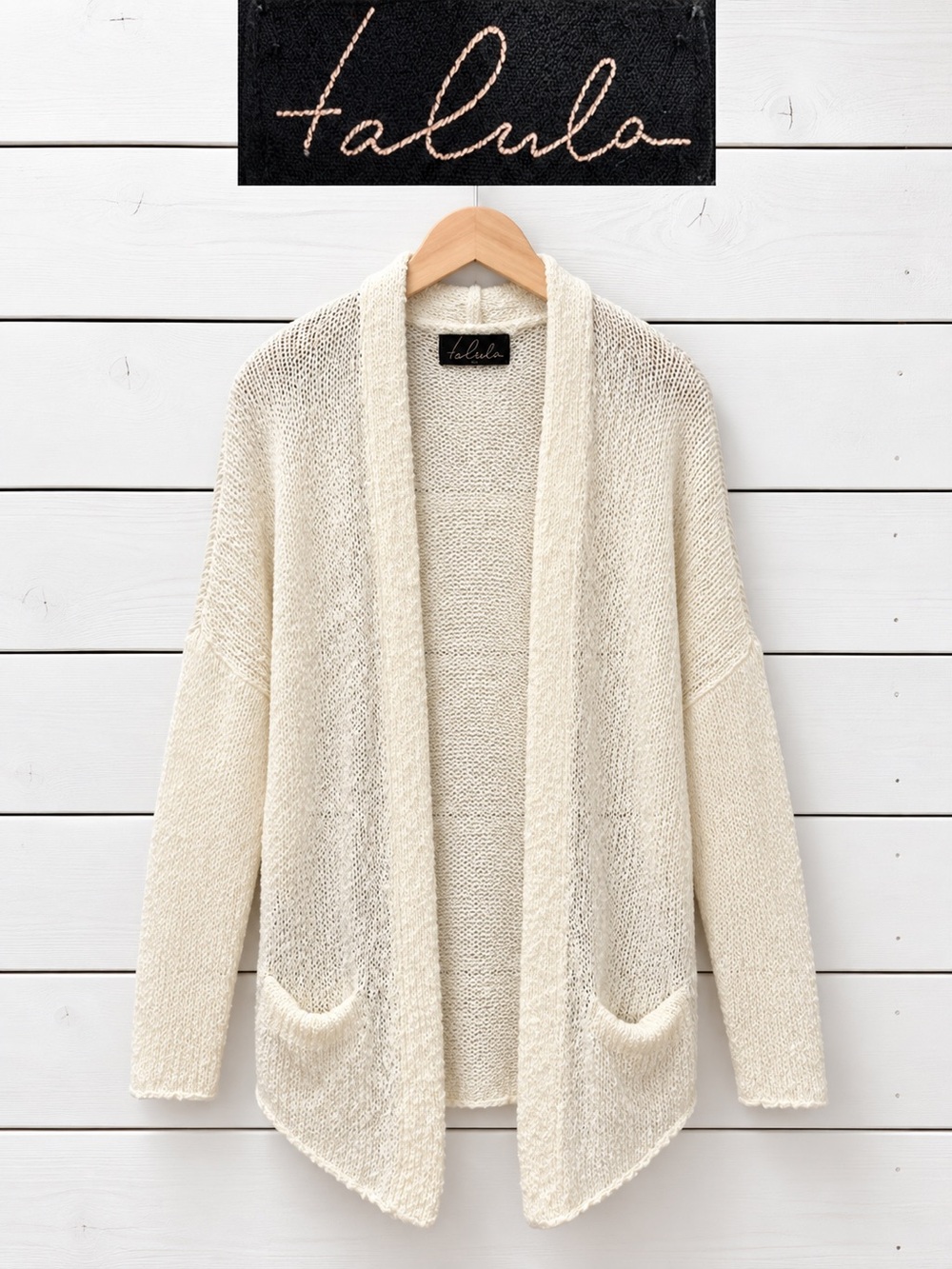 Talula Aritzia Y2K Cream Open Knit Cardigan – Size M